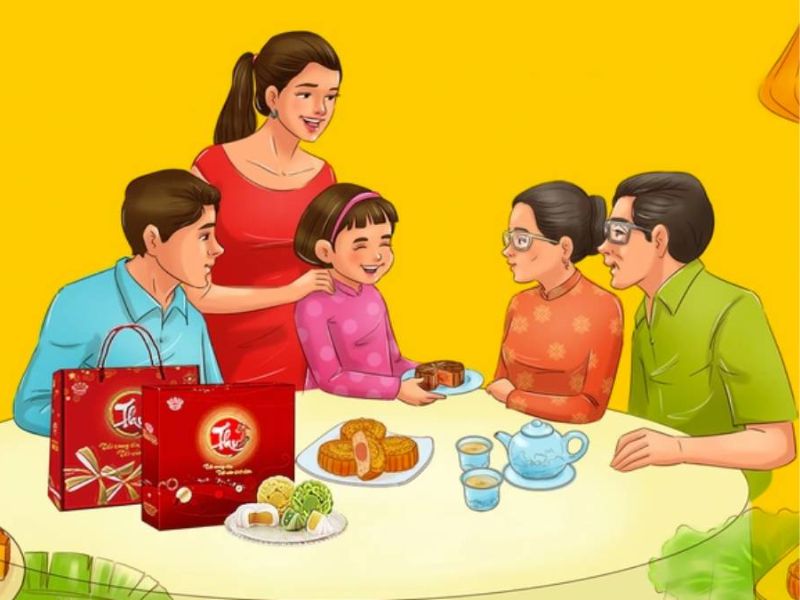 Mẫu content bánh trung thu khơi gợi cảm xúc